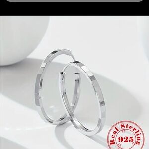 925 Sterling silver hoop earrings